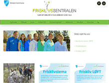 Tablet Screenshot of frisklivssentralen.no